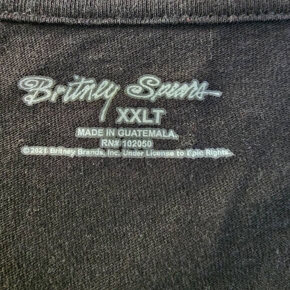 Britney Spears Black Tshirt With Graphic Size XXLT - Picture 4 of 5